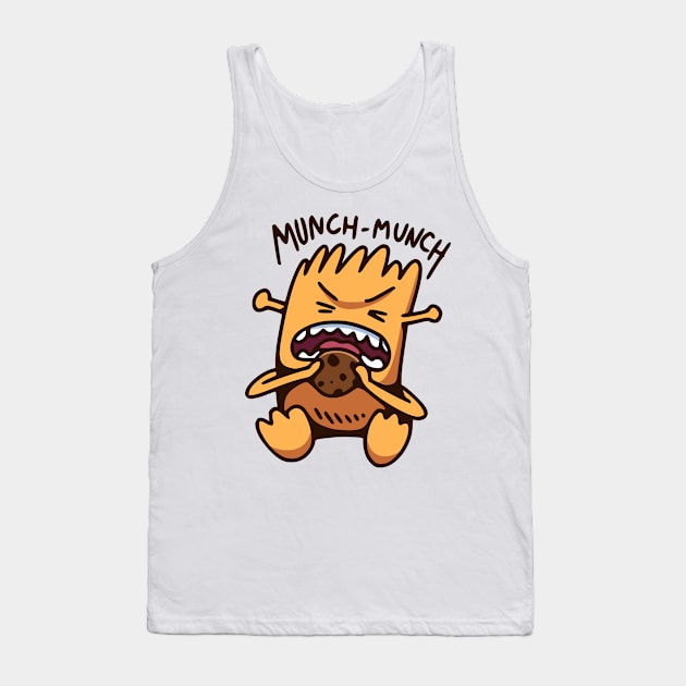 This Monster Eats Cookies Tank Top by bhirawa2468